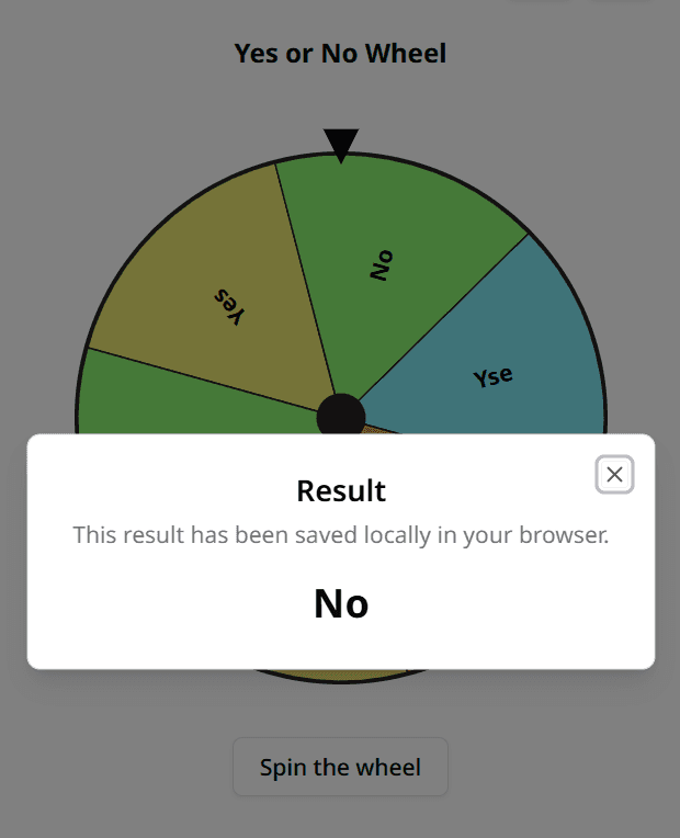 Want to Spin the Prize Wheel? Click the Center or Hit 'Spin the Wheel'